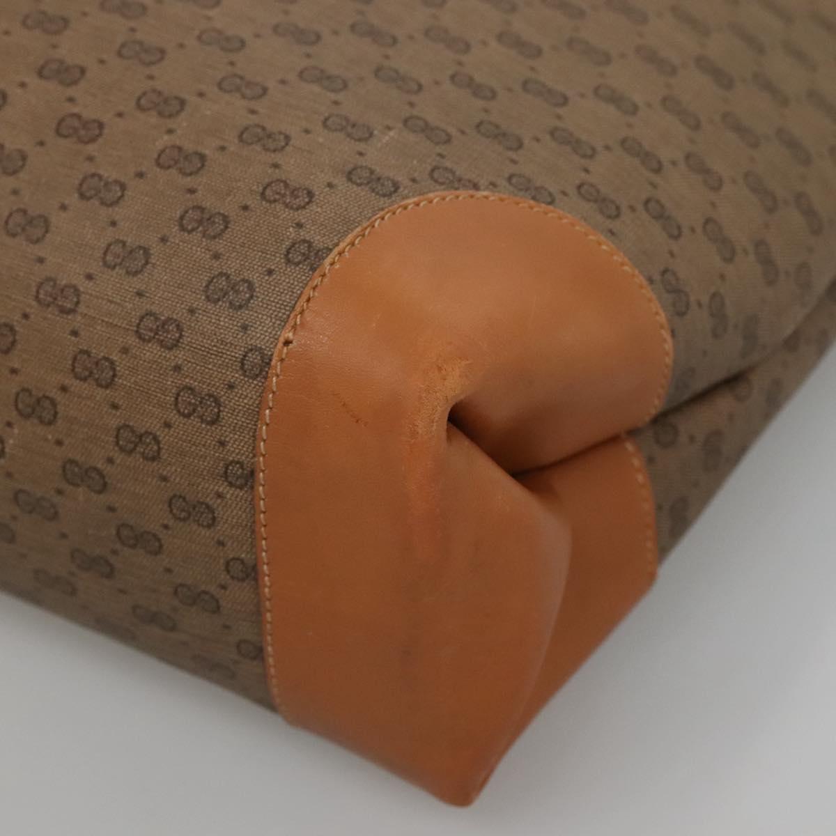 GUCCI Micro GG Supreme Web Sherry Line Bag PVC Beige 002 904 0131 Auth kk538