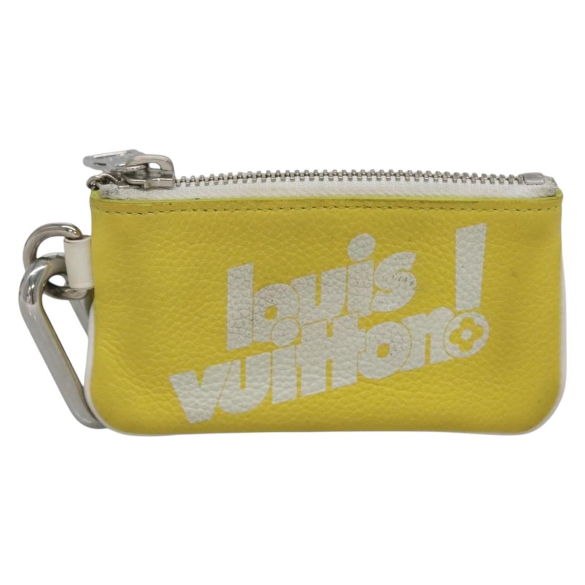 LOUIS VUITTON Everyday LV Pochette Cles Coin Purse Yellow M80845 LV Auth kk550