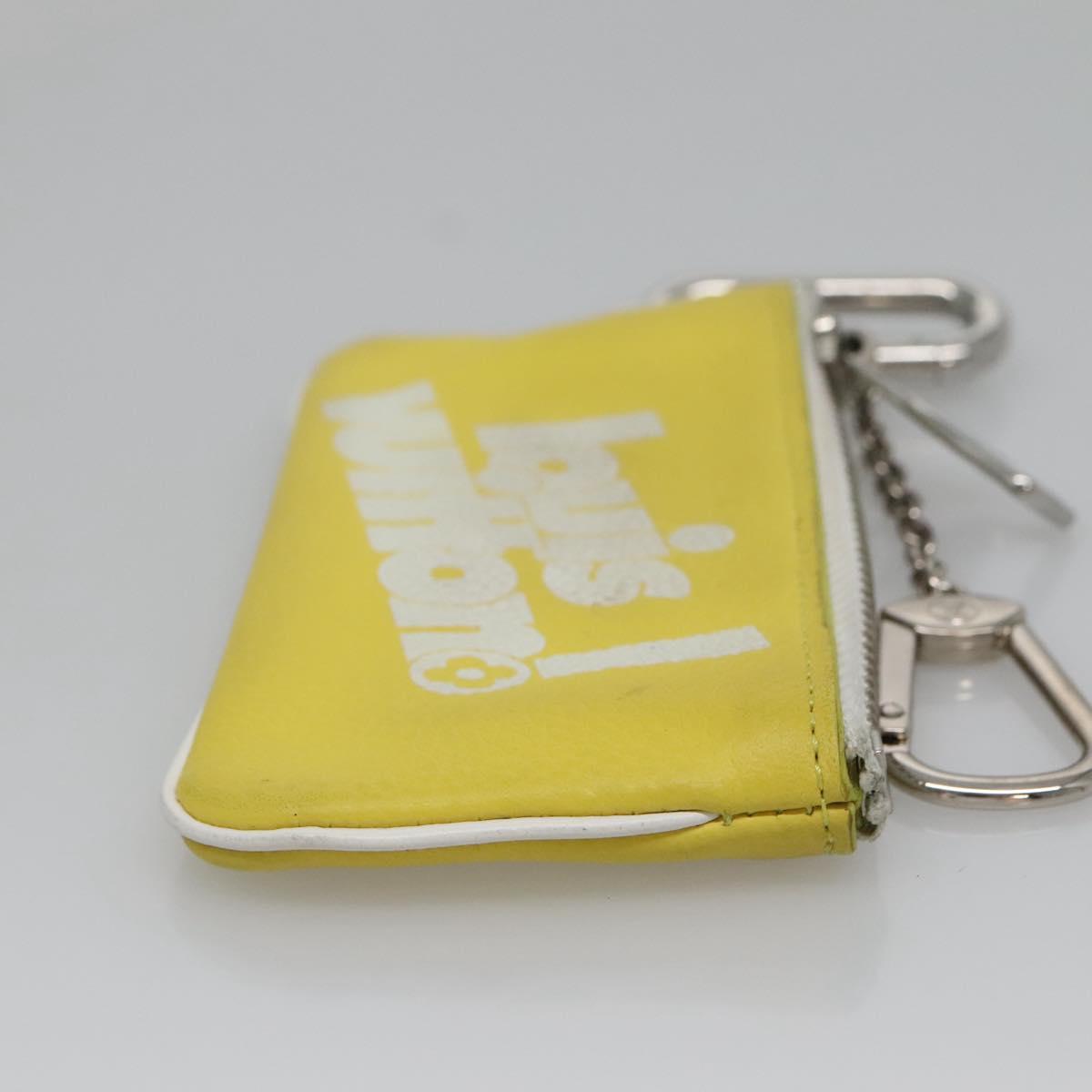 LOUIS VUITTON Everyday LV Pochette Cles Coin Purse Yellow M80845 LV Auth kk550