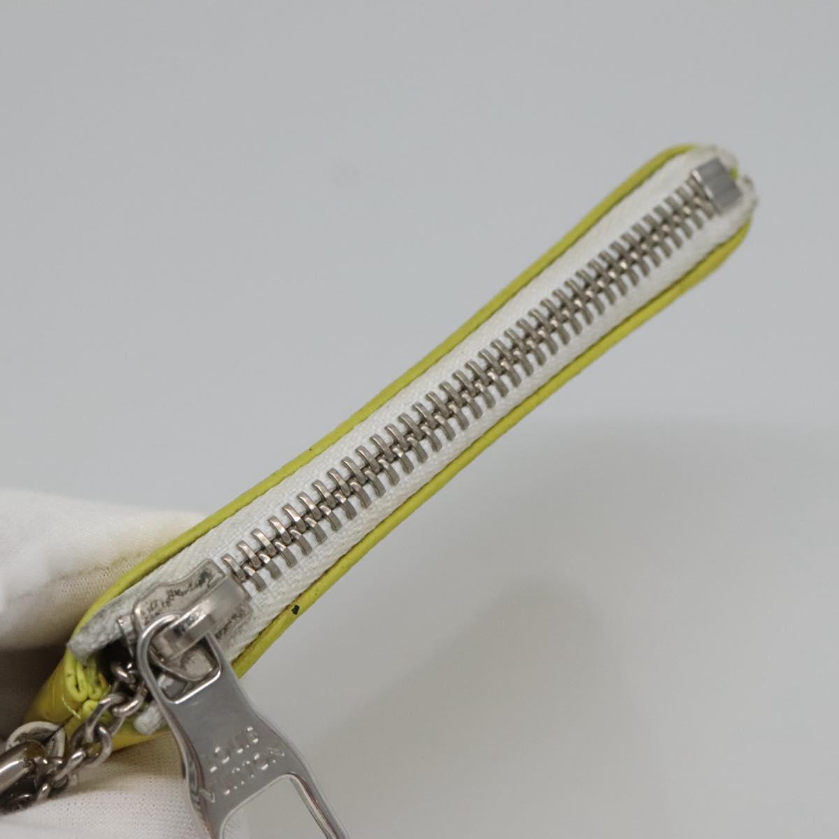 LOUIS VUITTON Everyday LV Pochette Cles Coin Purse Yellow M80845 LV Auth kk550