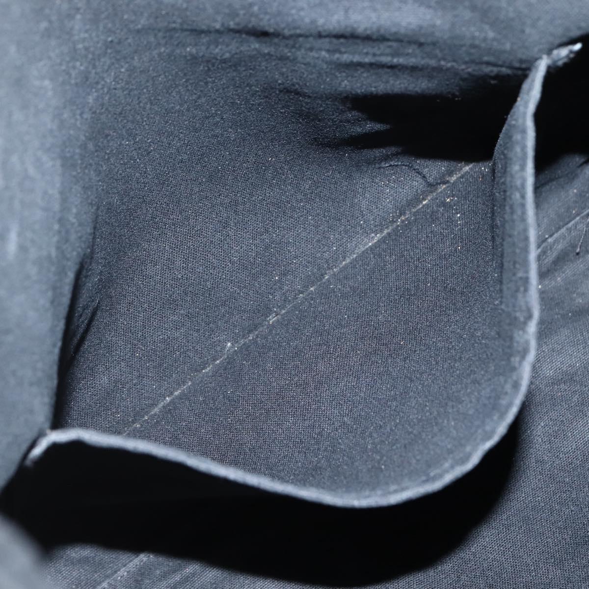 HERMES Fourre Tout Cabass Tote Bag Canvas Black Auth kk560