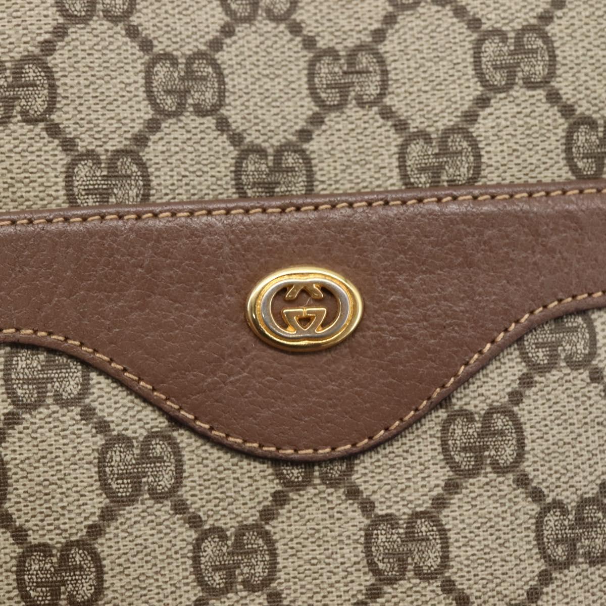 GUCCI GG Supreme Web Sherry Line Tote Bag PVC Beige 002 123 6487 Auth kk562