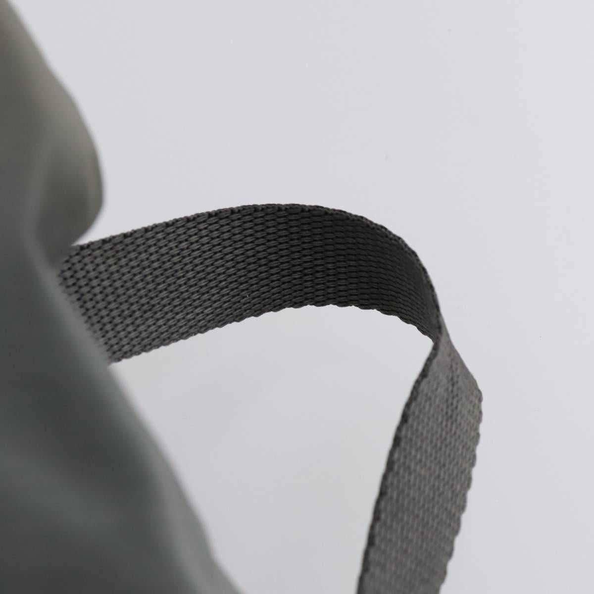 PRADA Backpack Nylon Gray Silver Auth kk572