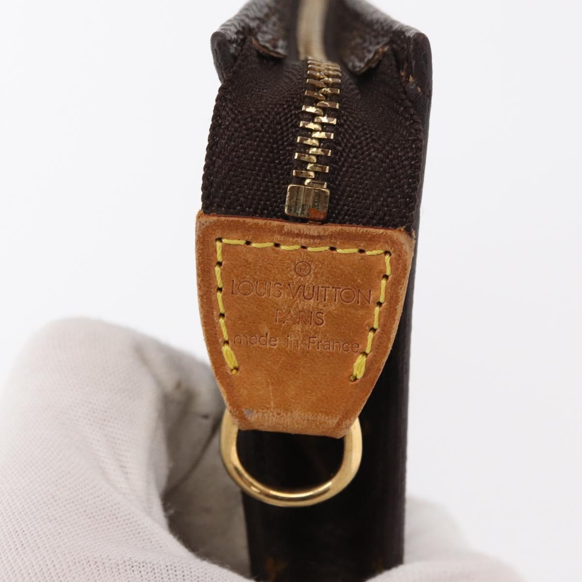 LOUIS VUITTON Monogram Bucket PM Accessory Pouch LV Auth kk578