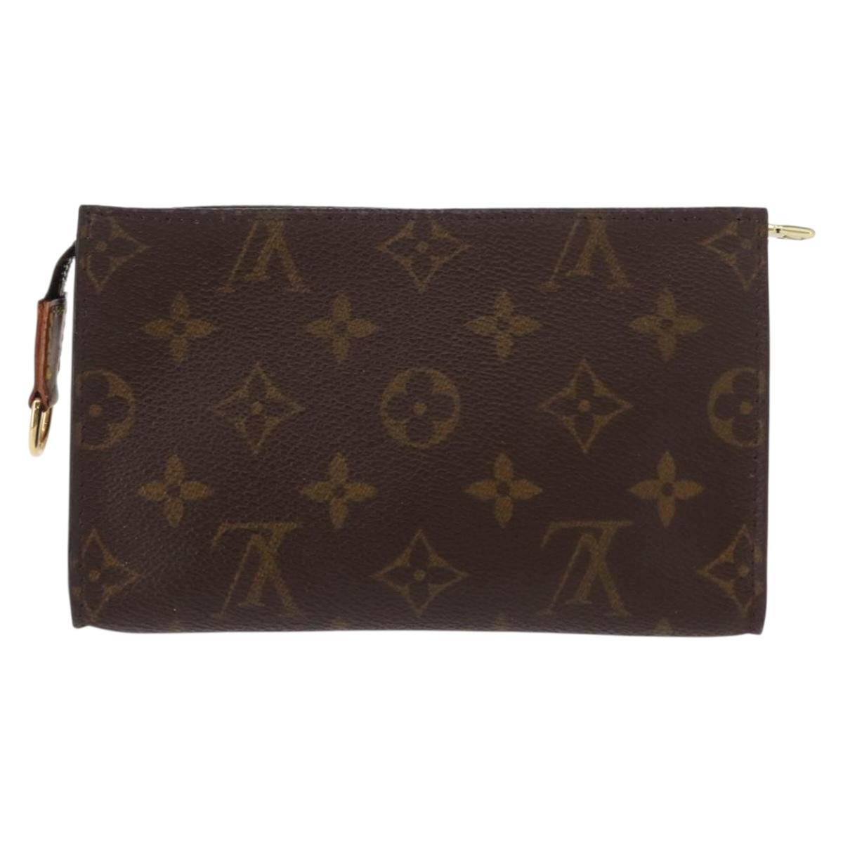 LOUIS VUITTON Monogram Bucket PM Accessory Pouch LV Auth kk578