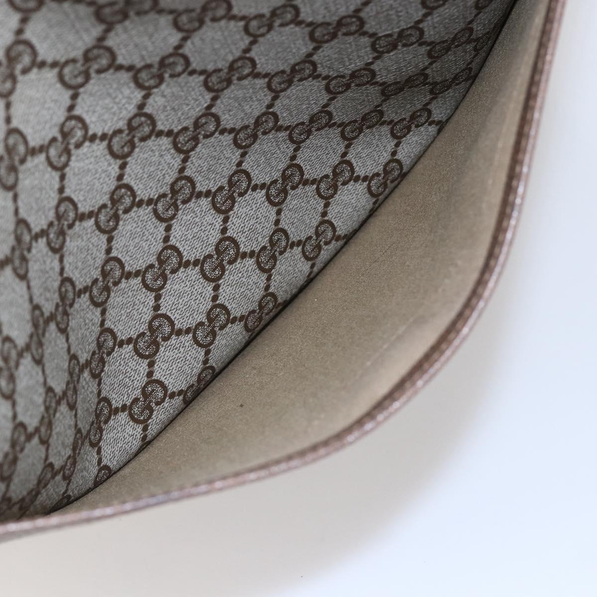 GUCCI GG Supreme Web Sherry Line Tote Bag PVC Beige 41 004 4465 Auth kk582