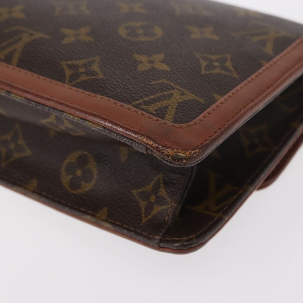 LOUIS VUITTON Monogram Pochette Dam GM Clutch Bag M51810 LV Auth kk584