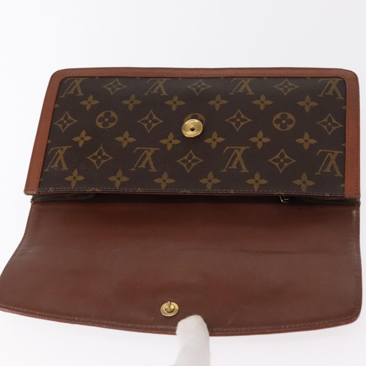 LOUIS VUITTON Monogram Pochette Dam GM Clutch Bag M51810 LV Auth kk584