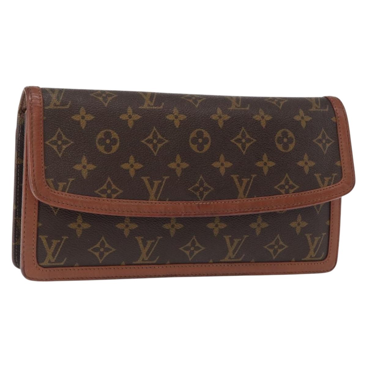 LOUIS VUITTON Monogram Pochette Dam GM Clutch Bag M51810 LV Auth kk584