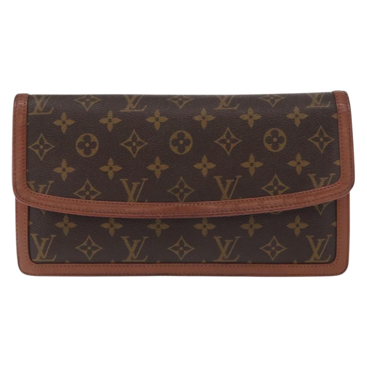 LOUIS VUITTON Monogram Pochette Dam GM Clutch Bag M51810 LV Auth kk584