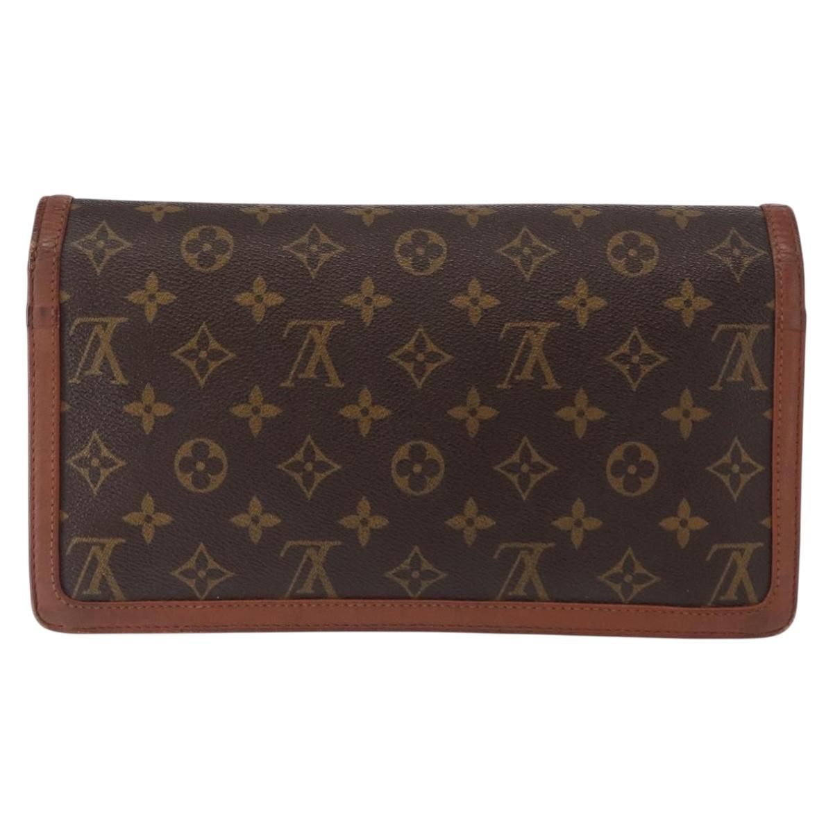 LOUIS VUITTON Monogram Pochette Dam GM Clutch Bag M51810 LV Auth kk584