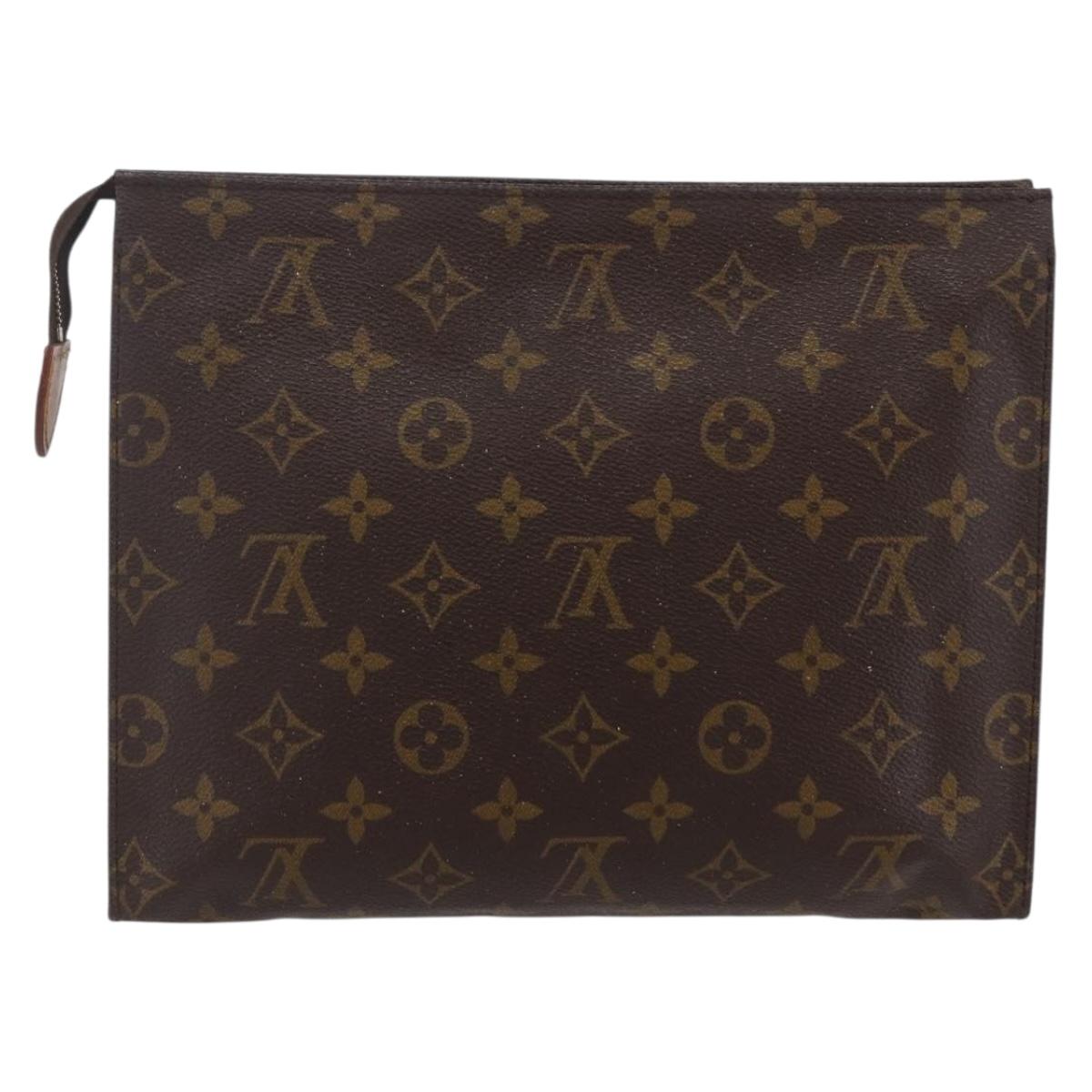 LOUIS VUITTON Monogram Poche Toilette 26 Pouch M47542 LV Auth kk587