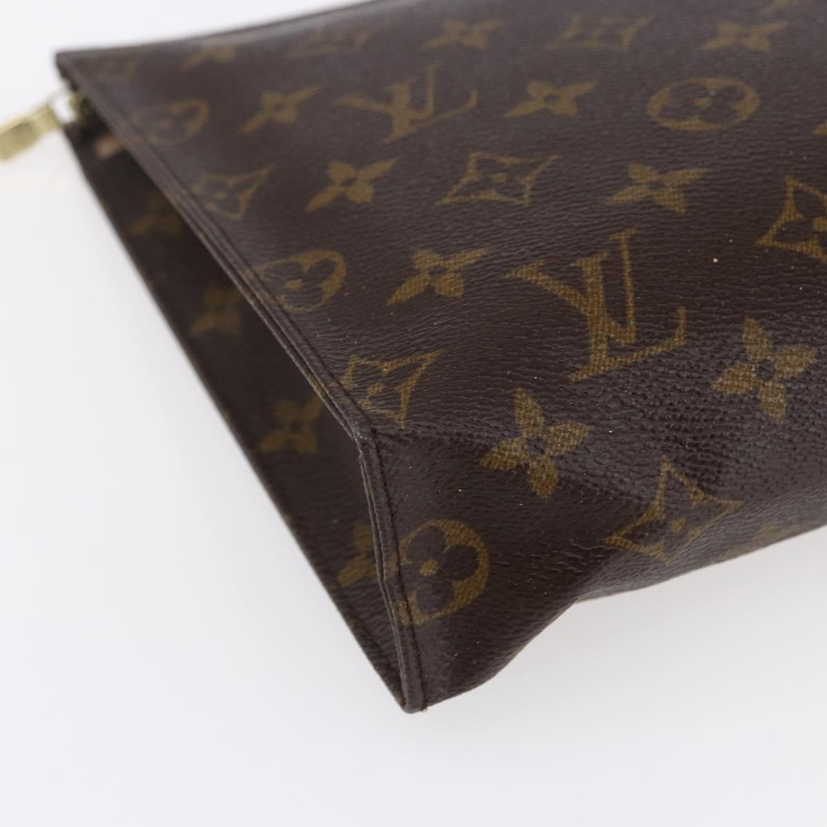LOUIS VUITTON Monogram Poche Toilette 26 Pouch M47542 LV Auth kk587