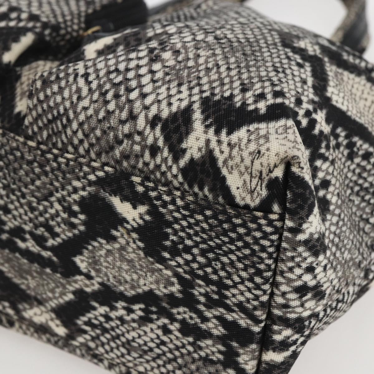 GUCCI Hand Bag Nylon Beige Gold 002 8080 Auth kk590