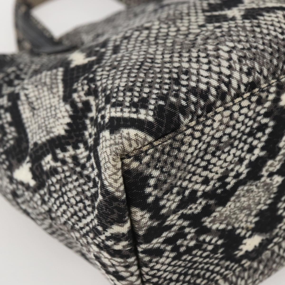 GUCCI Hand Bag Nylon Beige Gold 002 8080 Auth kk590