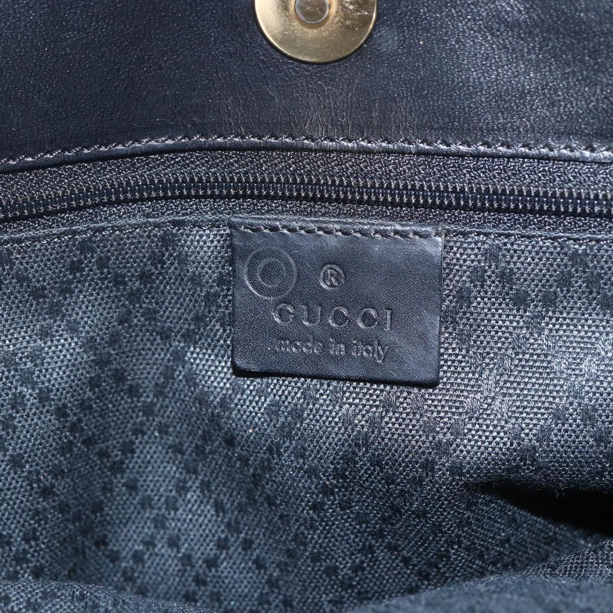 GUCCI Hand Bag Nylon Beige Gold 002 8080 Auth kk590