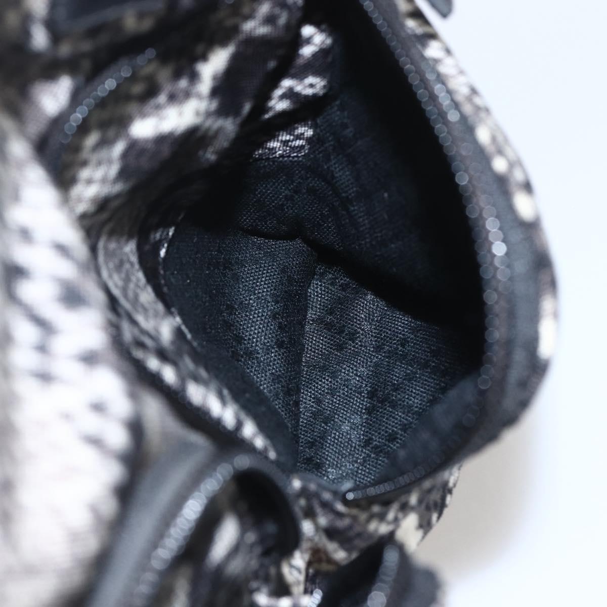 GUCCI Hand Bag Nylon Beige Gold 002 8080 Auth kk590