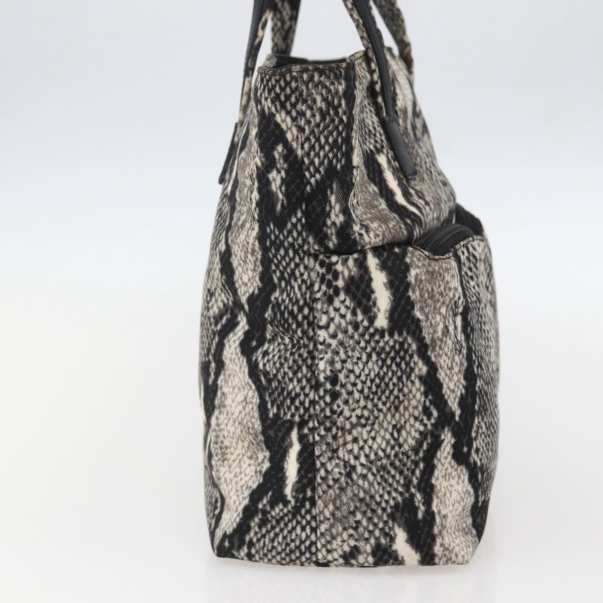 GUCCI Hand Bag Nylon Beige Gold 002 8080 Auth kk590