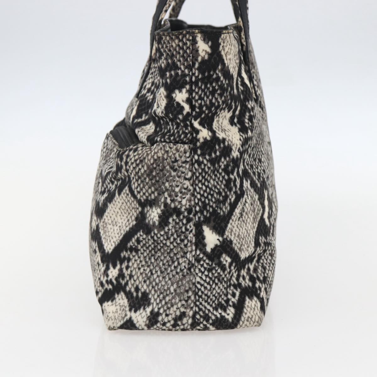 GUCCI Hand Bag Nylon Beige Gold 002 8080 Auth kk590