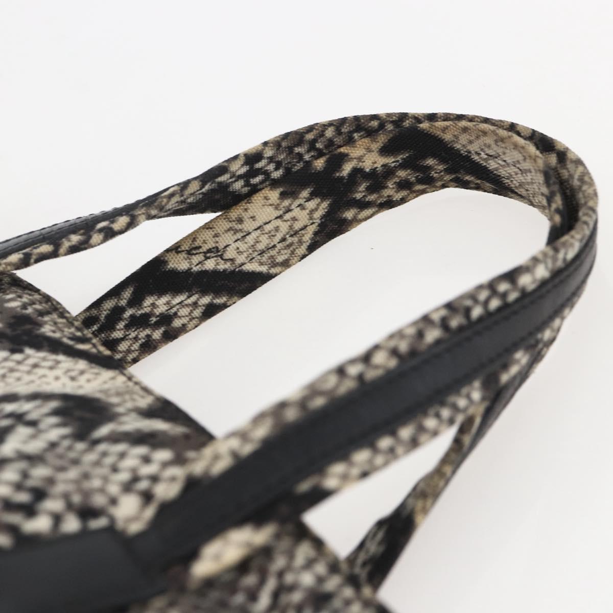 GUCCI Hand Bag Nylon Beige Gold 002 8080 Auth kk590