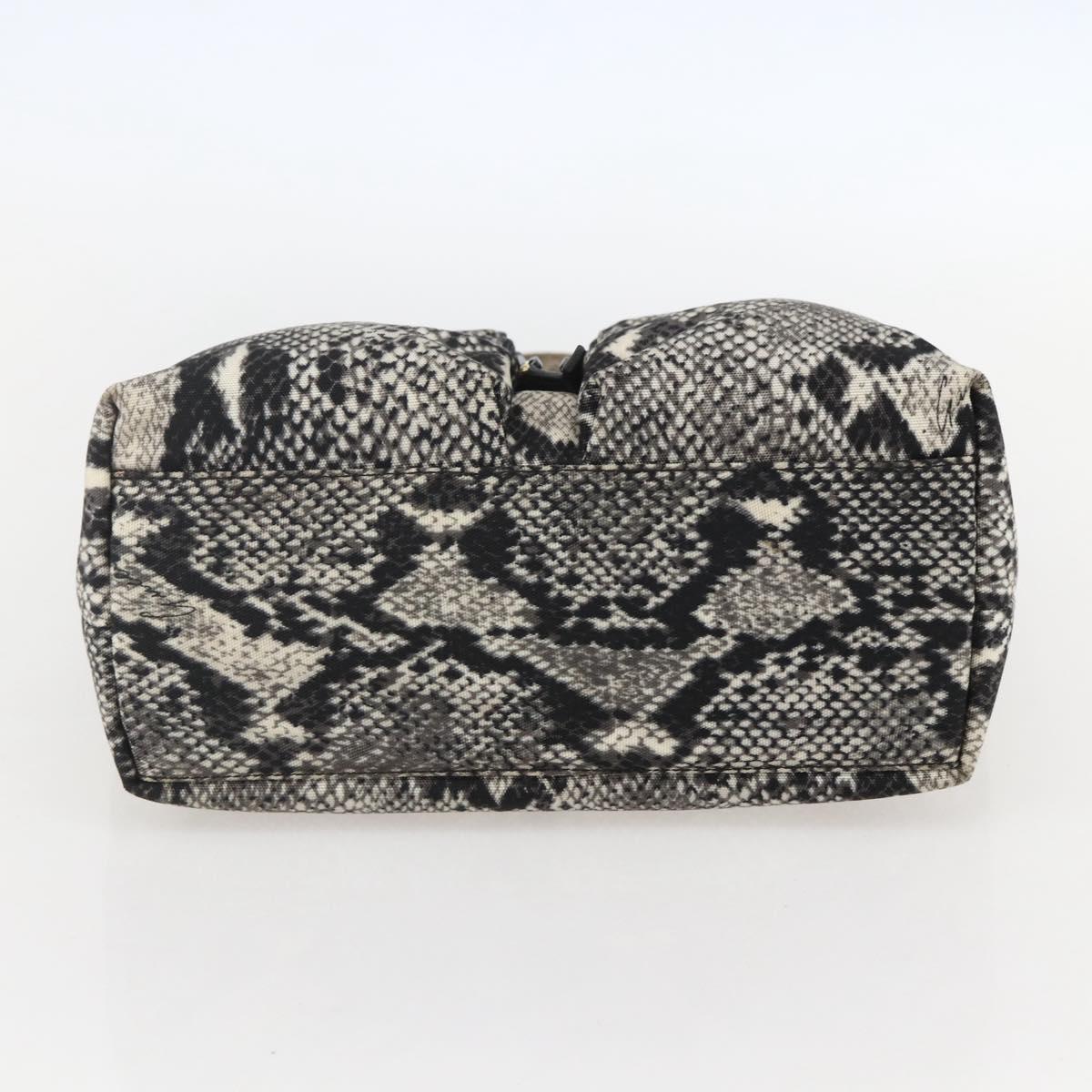 GUCCI Hand Bag Nylon Beige Gold 002 8080 Auth kk590