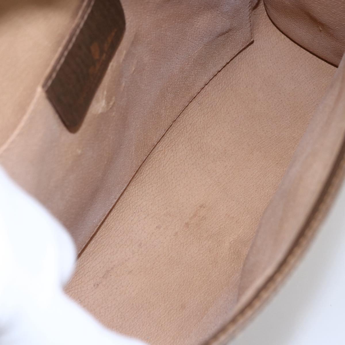 GUCCI GG Supreme Web Sherry Line Clutch Bag PVC Red Beige 89 01 030 Auth kk591