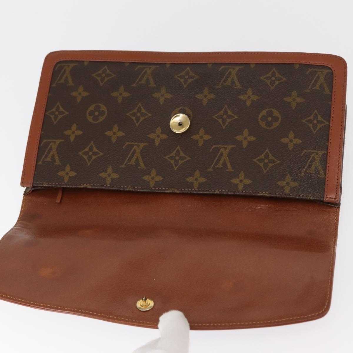 LOUIS VUITTON Monogram Pochette Dam GM Clutch Bag M51810 LV Auth kk595