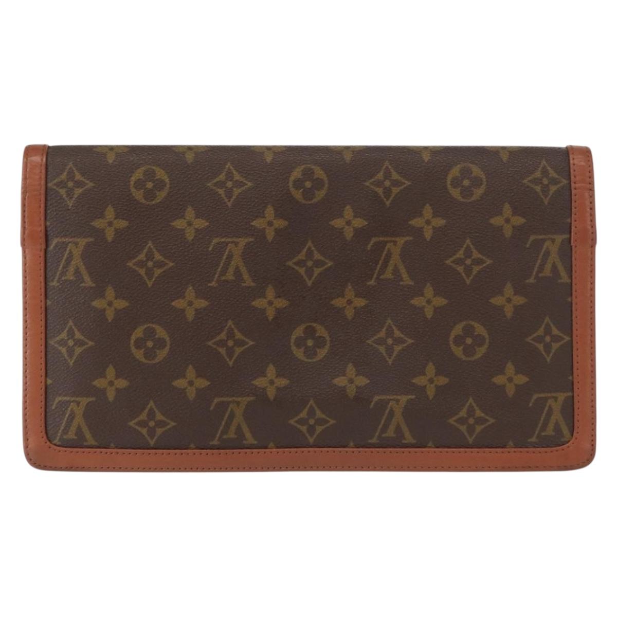 LOUIS VUITTON Monogram Pochette Dam GM Clutch Bag M51810 LV Auth kk595