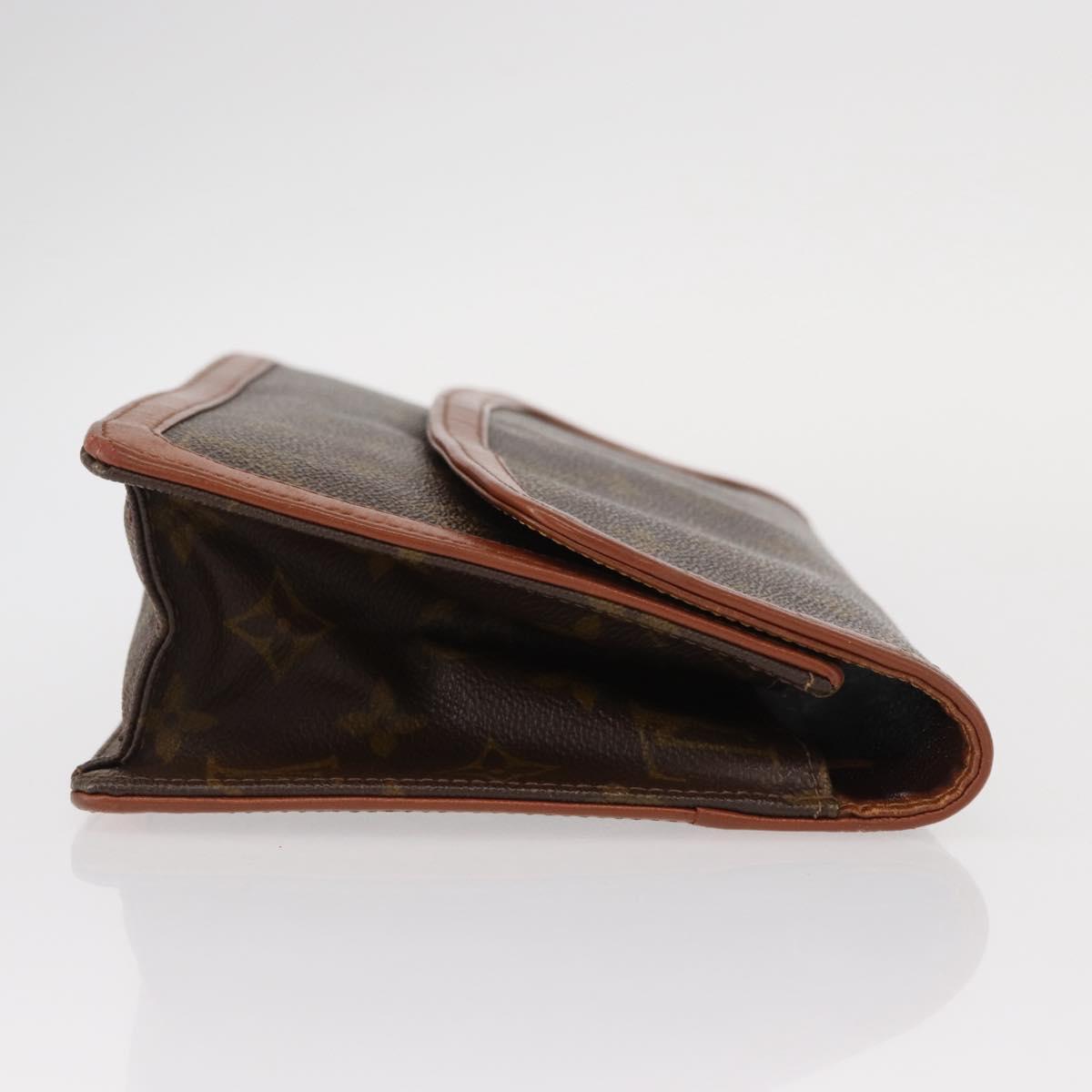 LOUIS VUITTON Monogram Pochette Dam GM Clutch Bag M51810 LV Auth kk595