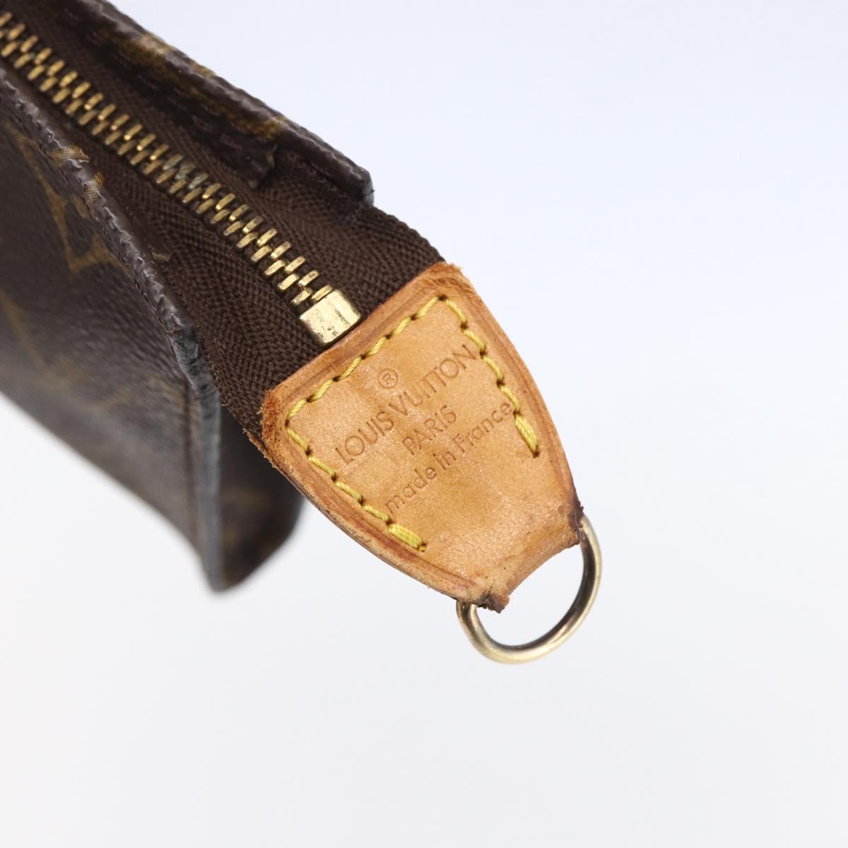 LOUIS VUITTON Monogram Bucket GM Accessory Pouch LV Auth kk597