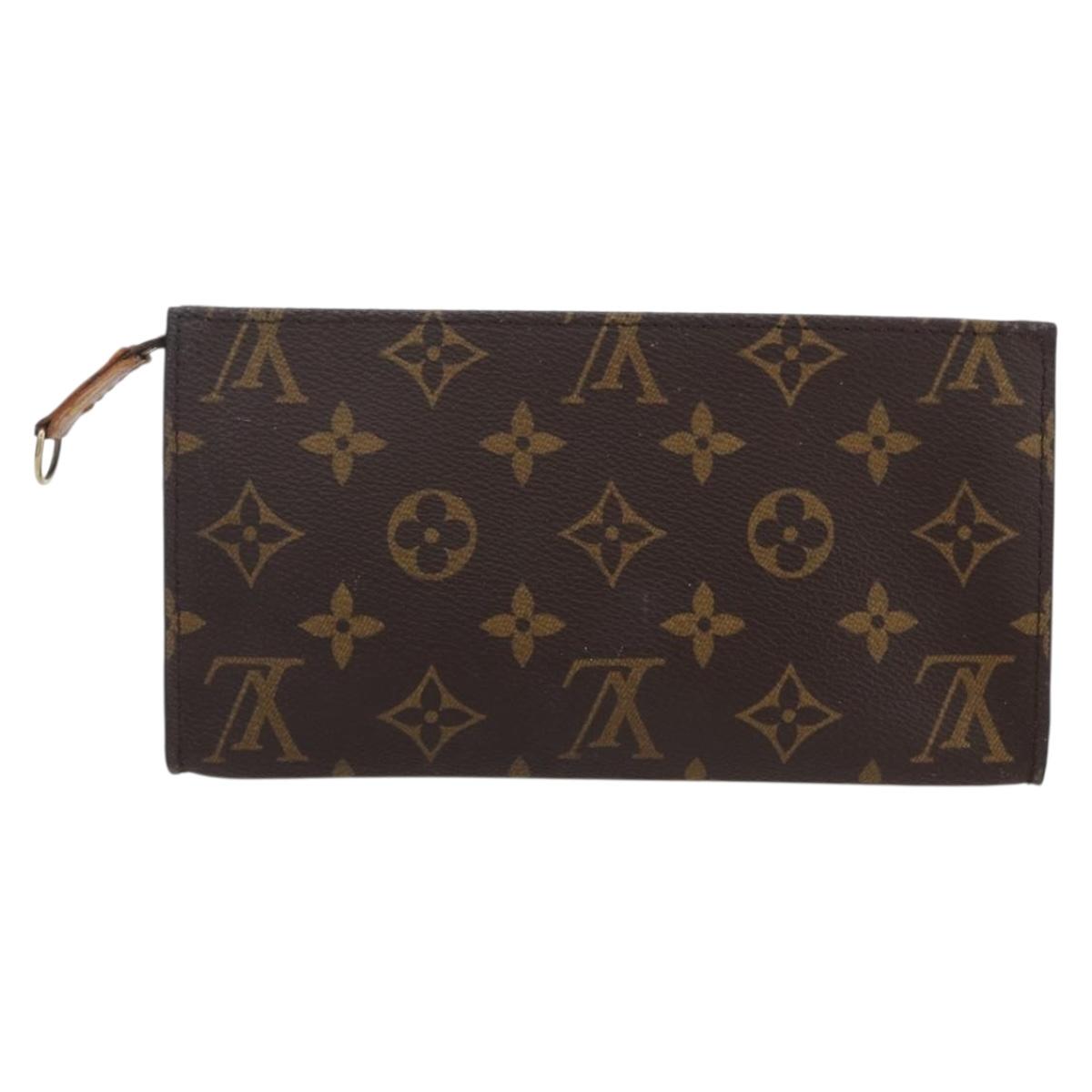 LOUIS VUITTON Monogram Bucket GM Accessory Pouch LV Auth kk597
