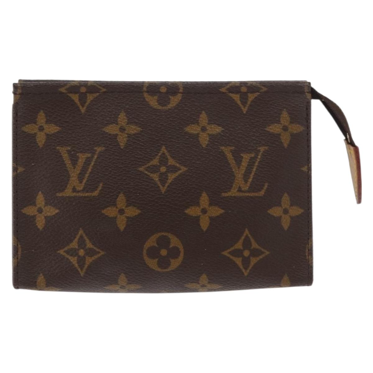 LOUIS VUITTON Monogram Poche Toilette 15 Pouch M47546 LV Auth kk612