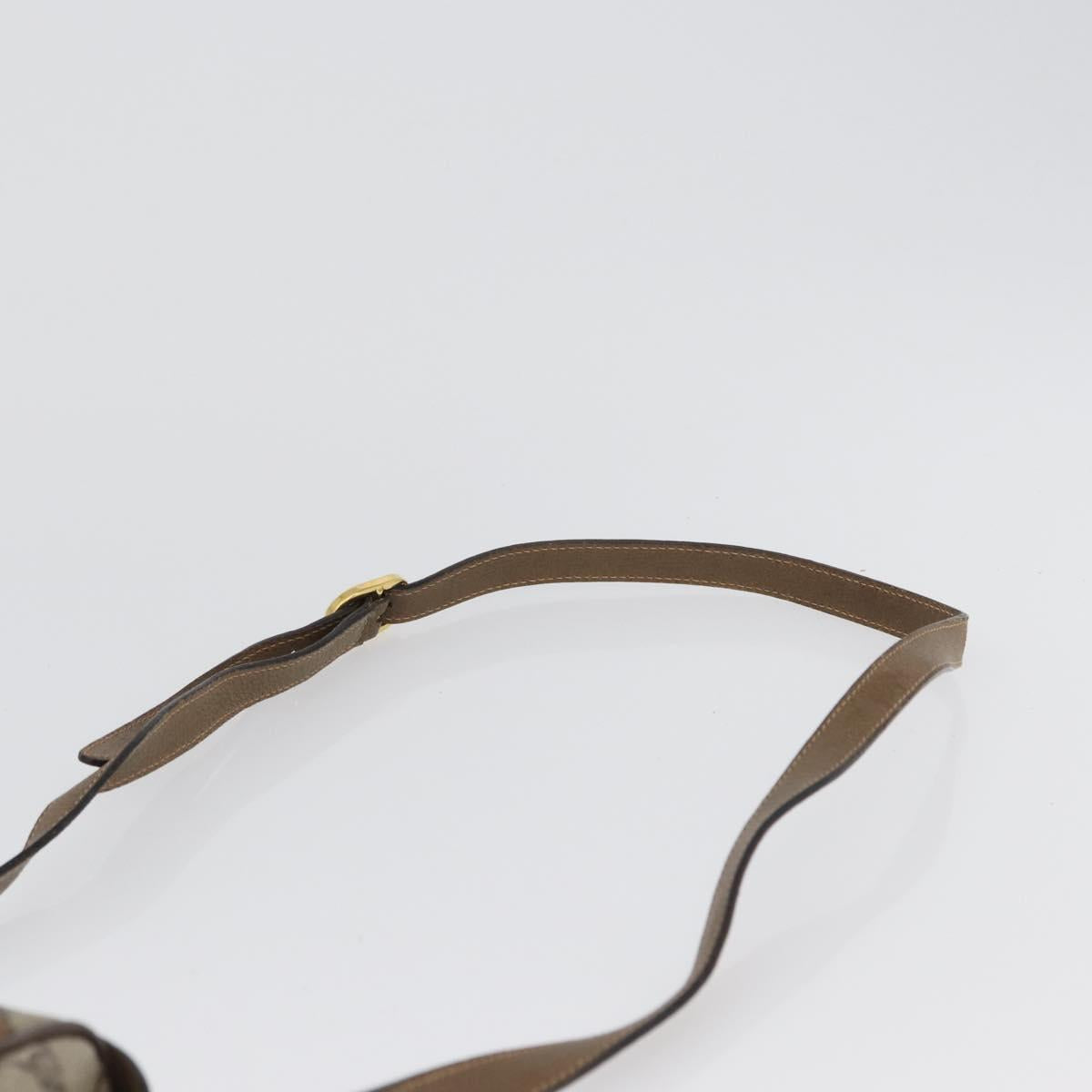 GUCCI GG Supreme Web Sherry Line Bag PVC Beige Gold 89 02 032 Auth kk618