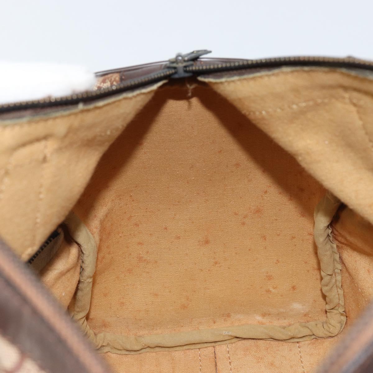 CELINE C Sulky Hand Bag Canvas Brown Auth kk621
