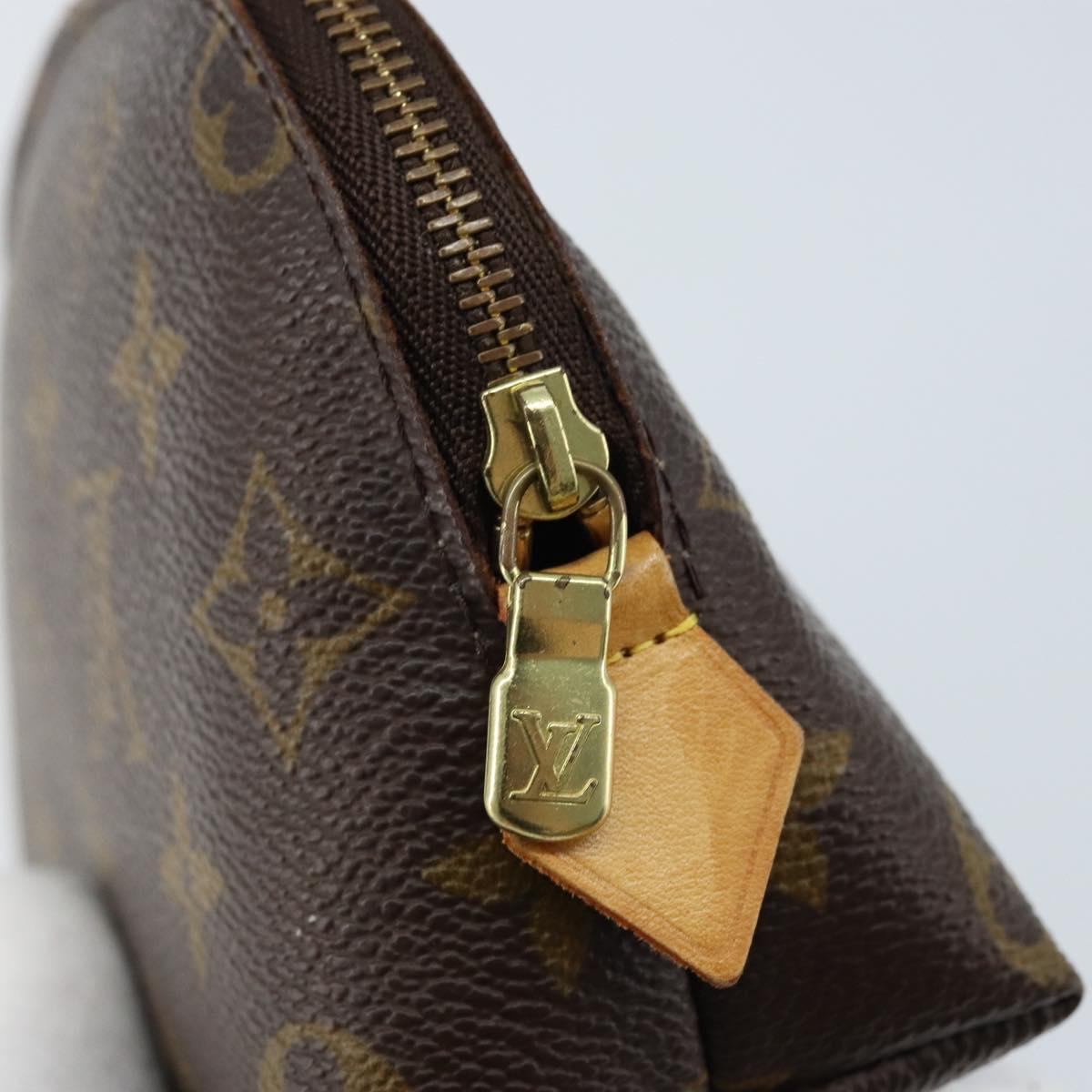 LOUIS VUITTON Monogram Pochette Cosmetic PM Pouch M43998 LV Auth kk640