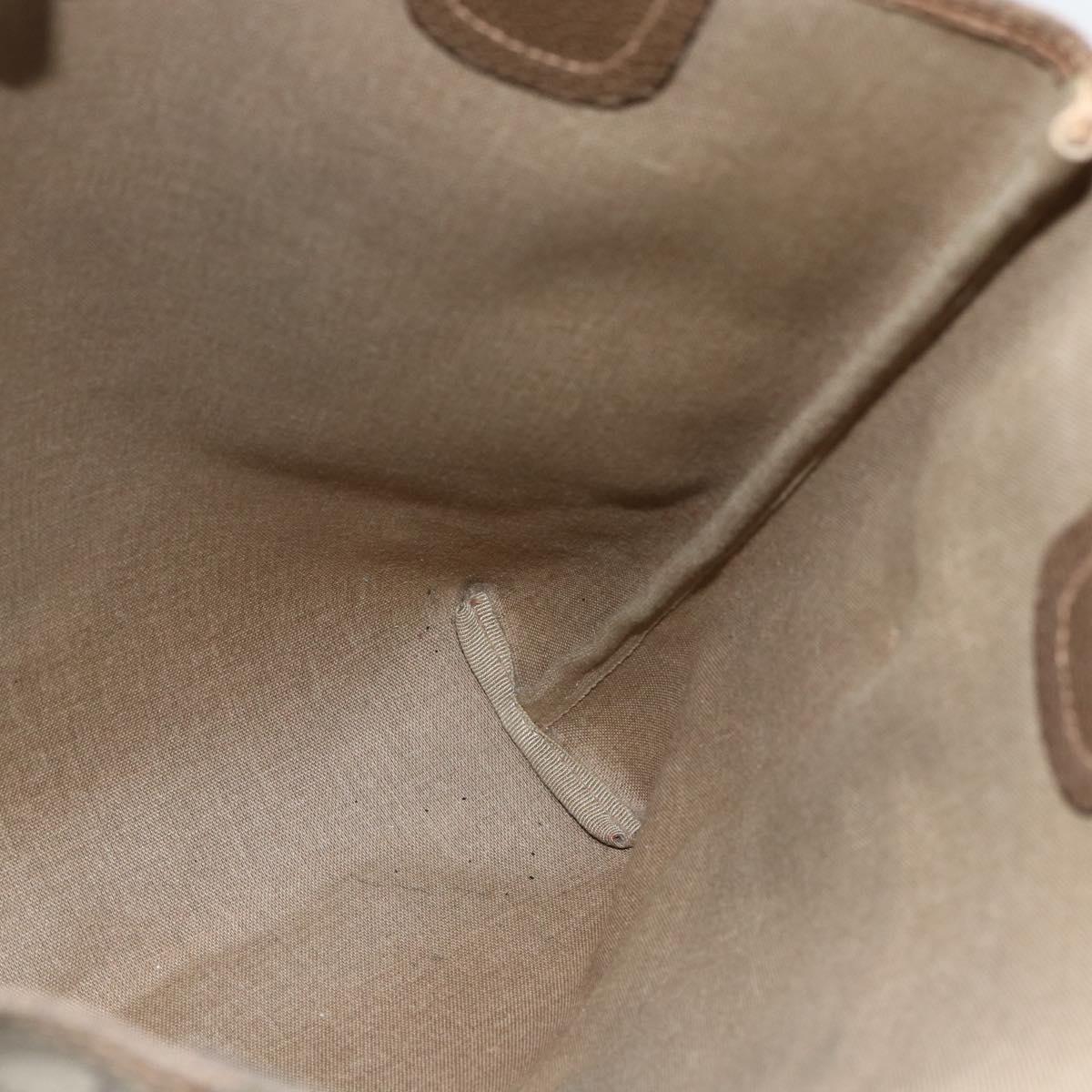 GUCCI GG Supreme Web Sherry Line Tote Bag PVC Beige Gold 39 02 003 Auth kk643