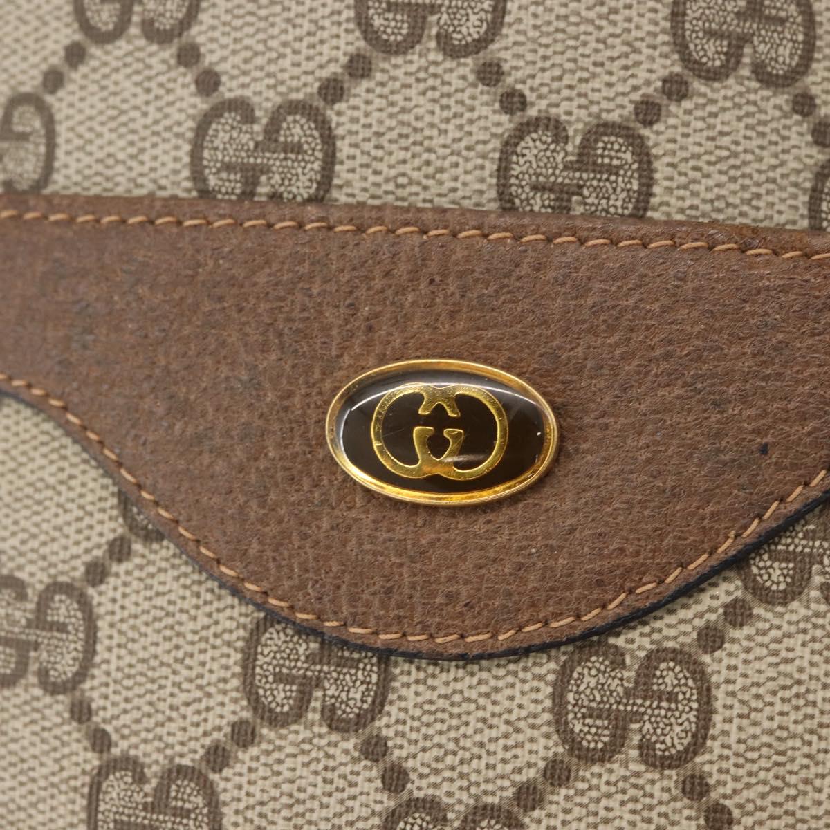GUCCI GG Supreme Web Sherry Line Tote Bag PVC Beige Red 39 02 003 Auth kk650A