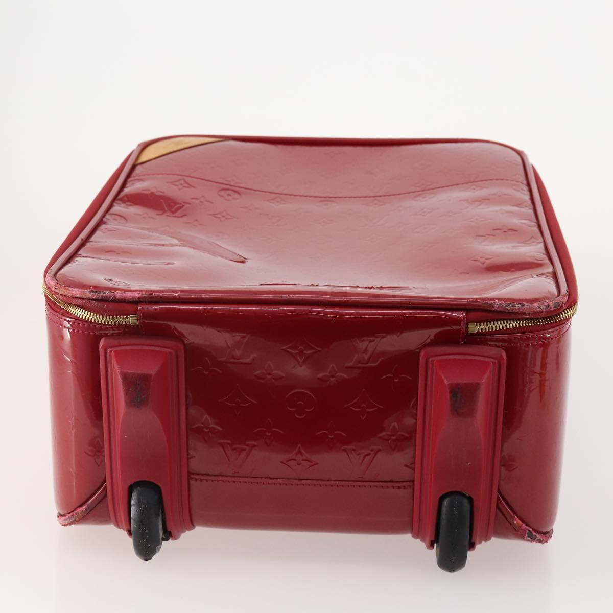 LOUIS VUITTON Monogram Vernis Pegas 45 suitcase Pomme D'amour M91278 Auth kk662