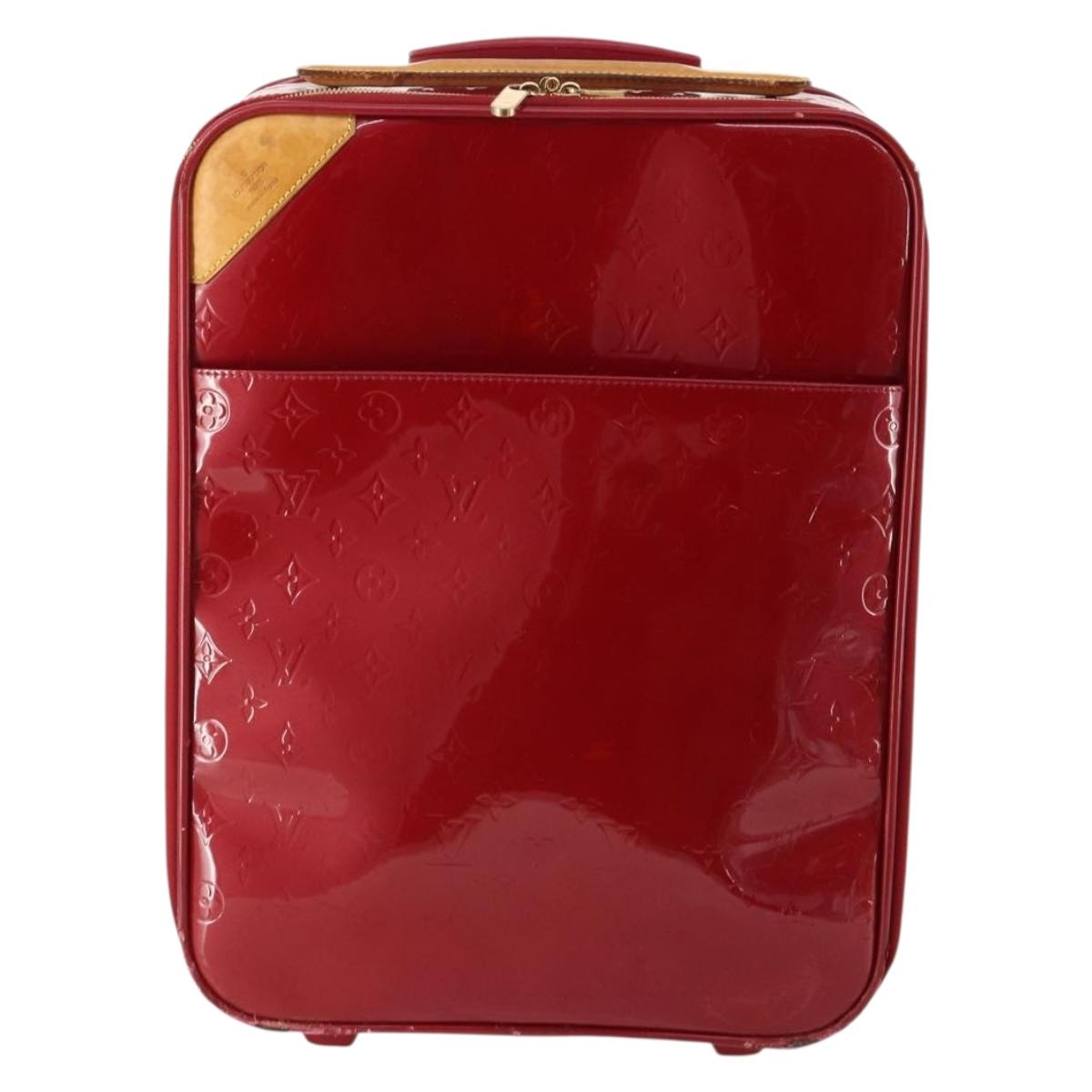 LOUIS VUITTON Monogram Vernis Pegas 45 suitcase Pomme D'amour M91278 Auth kk662