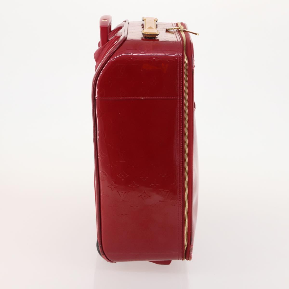 LOUIS VUITTON Monogram Vernis Pegas 45 suitcase Pomme D'amour M91278 Auth kk662
