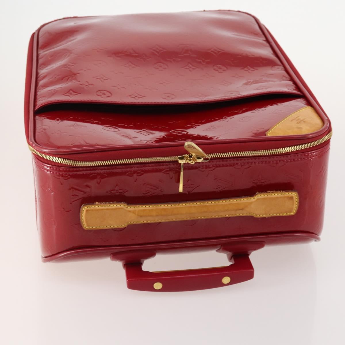 LOUIS VUITTON Monogram Vernis Pegas 45 suitcase Pomme D'amour M91278 Auth kk662