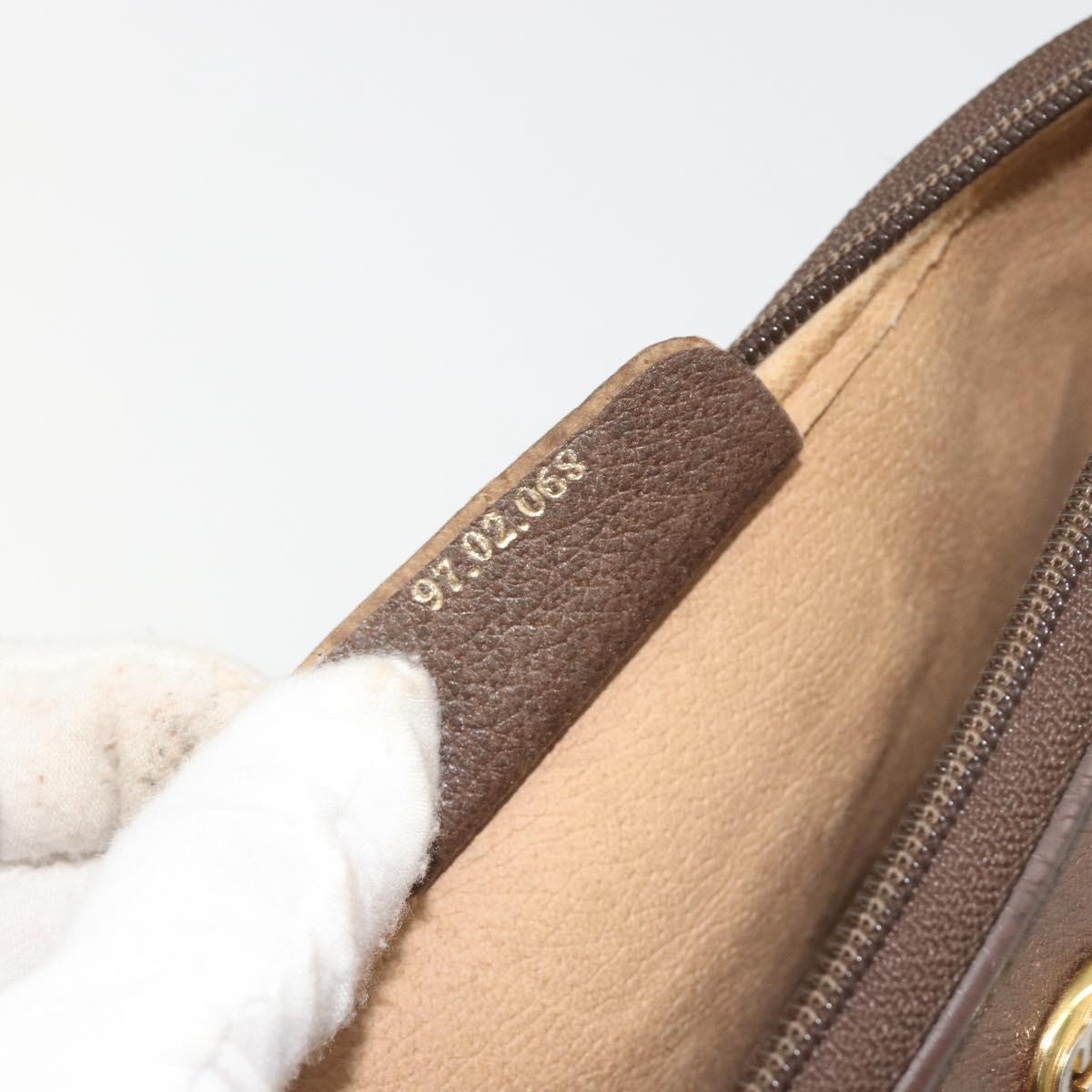 GUCCI GG Supreme Shoulder Bag PVC Beige Gold 97 02 068 Auth kk692