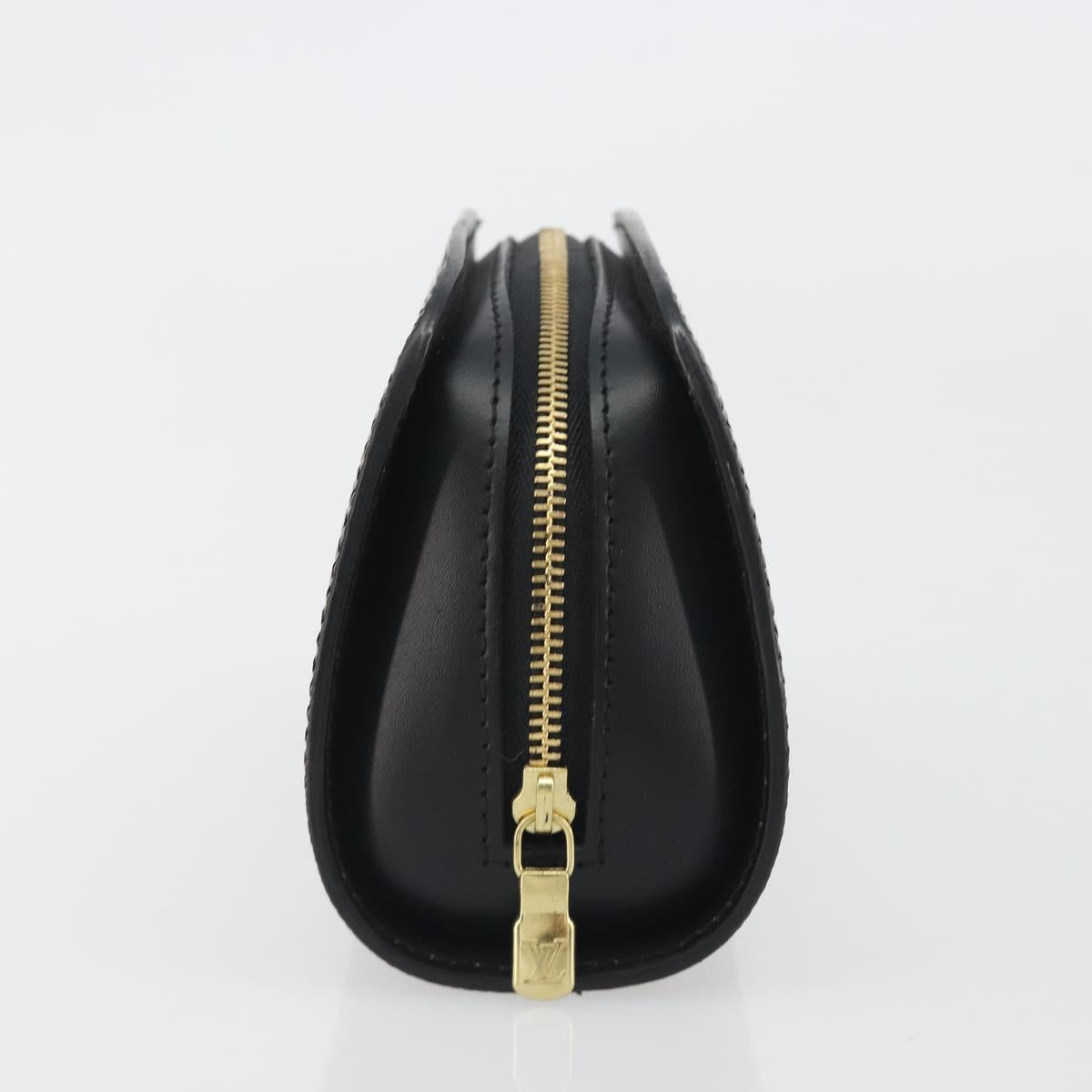 LOUIS VUITTON Epi Dauphine PM Pouch Black M48442 LV Auth kk698