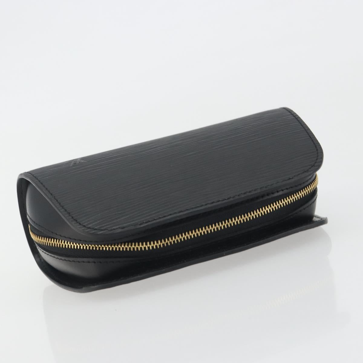LOUIS VUITTON Epi Dauphine PM Pouch Black M48442 LV Auth kk698