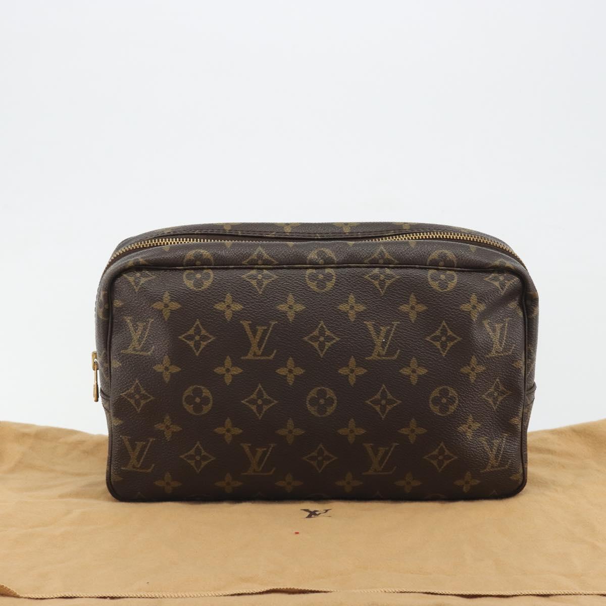 LOUIS VUITTON Monogram Trousse Toilette 28 Clutch Bag M47522 LV Auth kk701A