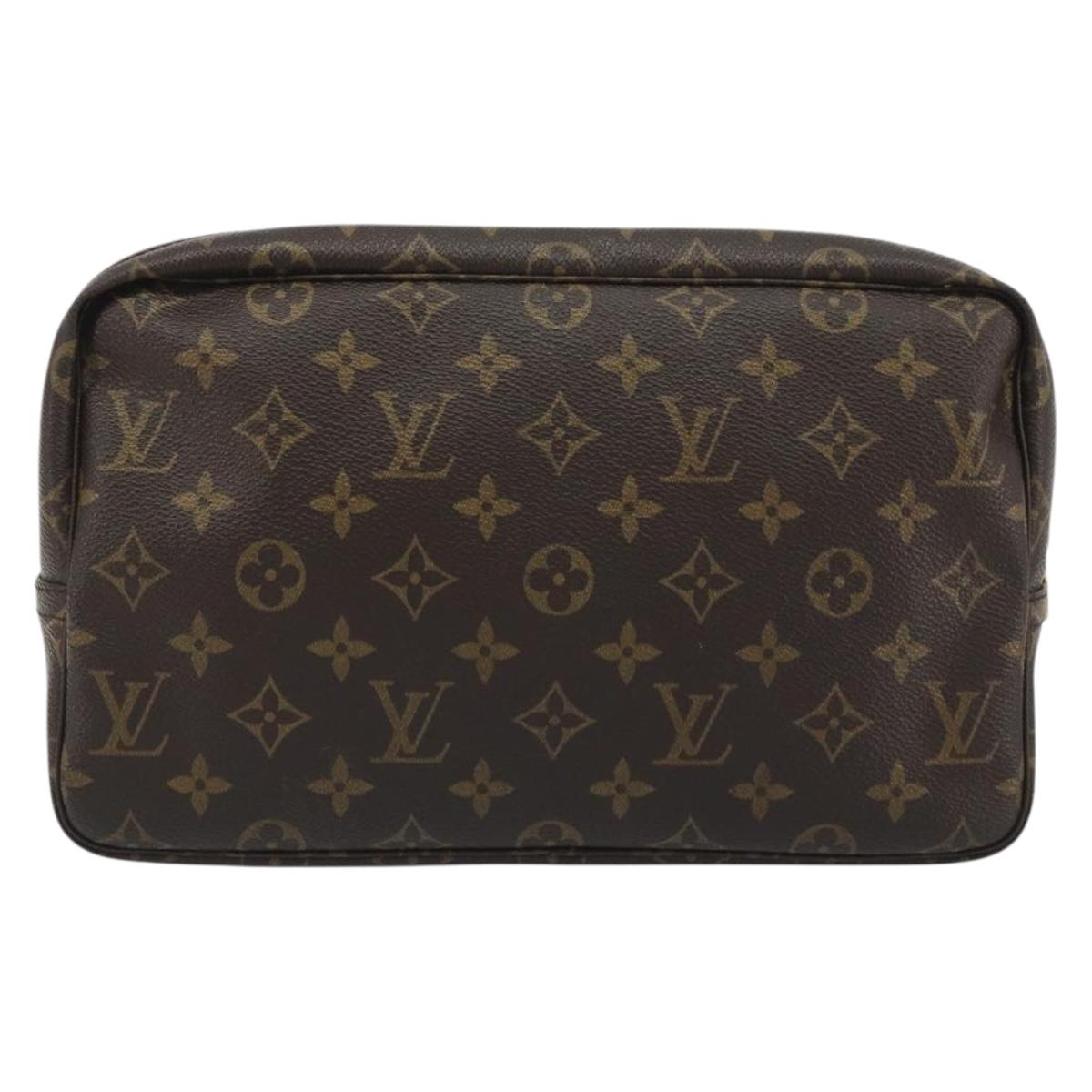LOUIS VUITTON Monogram Trousse Toilette 28 Clutch Bag M47522 LV Auth kk701A
