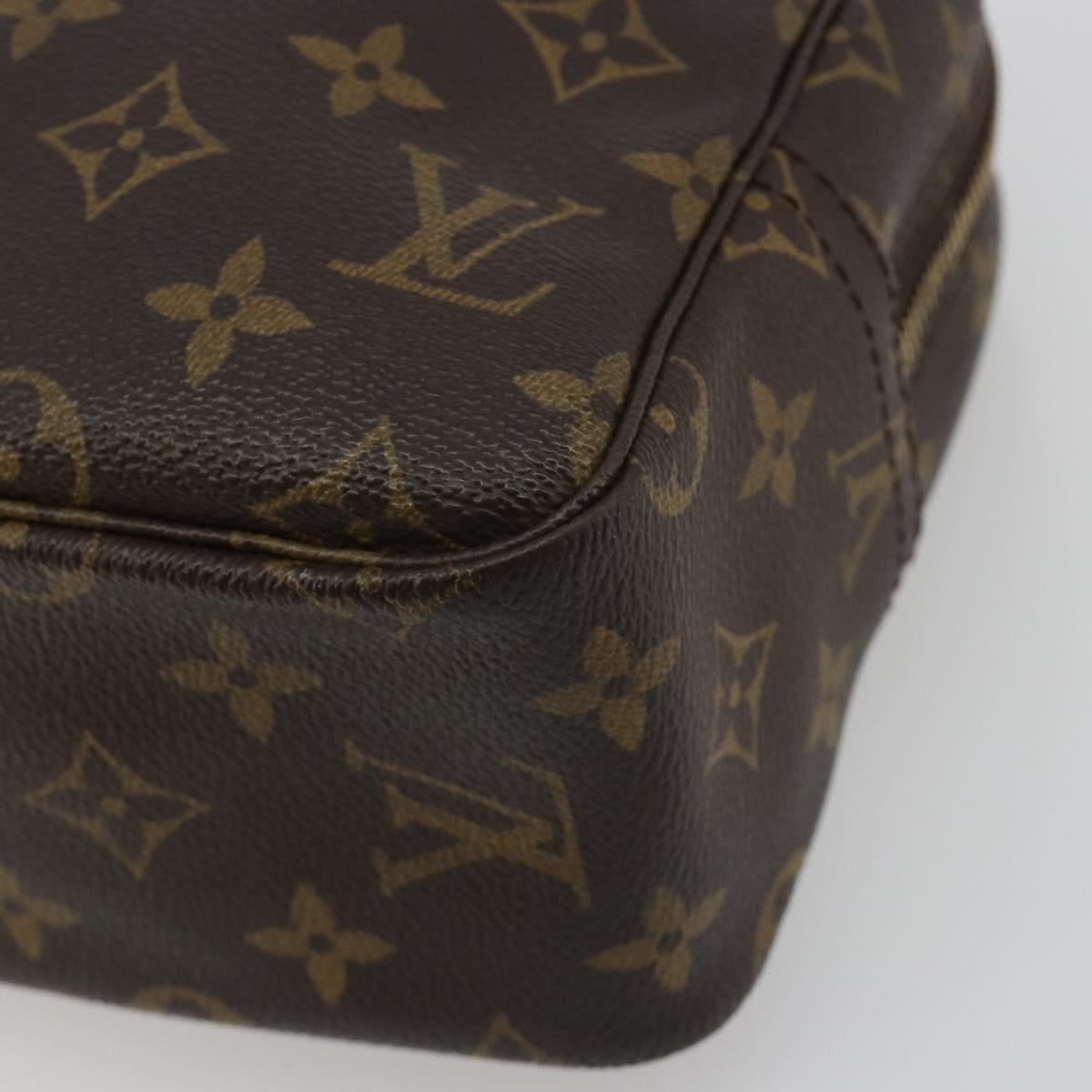LOUIS VUITTON Monogram Trousse Toilette 28 Clutch Bag M47522 LV Auth kk701A