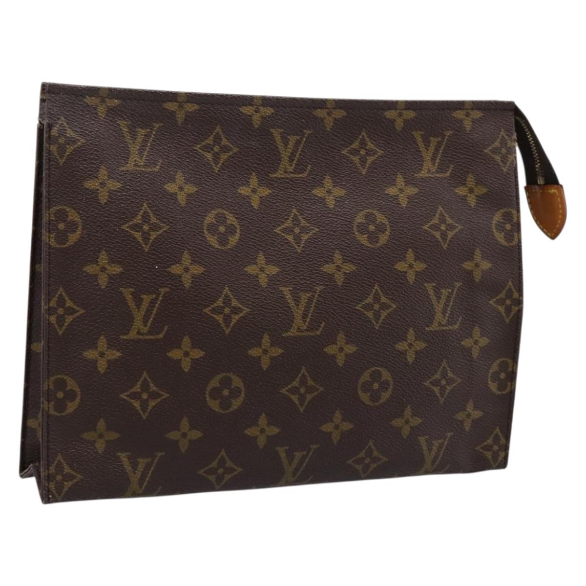 LOUIS VUITTON Monogram Poche Toilette 26 Pouch M47542 LV Auth kk703