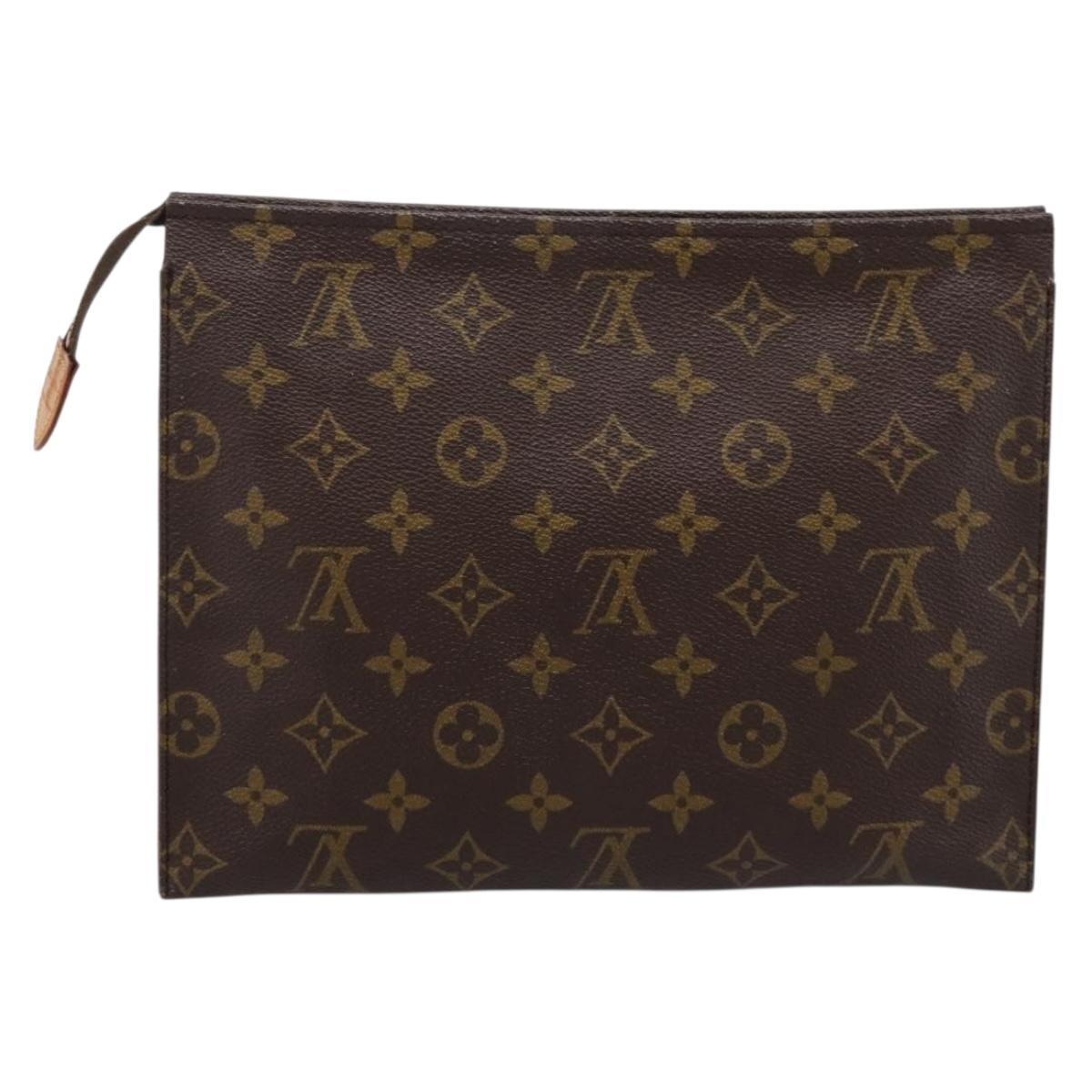 LOUIS VUITTON Monogram Poche Toilette 26 Pouch M47542 LV Auth kk703