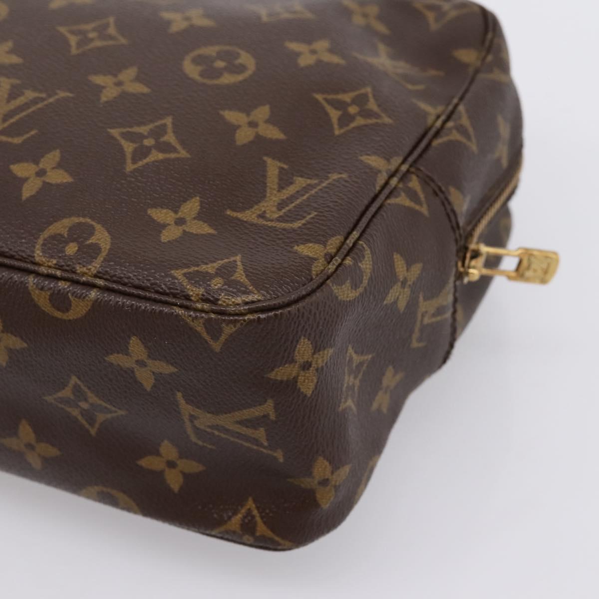 LOUIS VUITTON Monogram Trousse Toilette 28 Clutch Bag M47522 LV Auth kk704